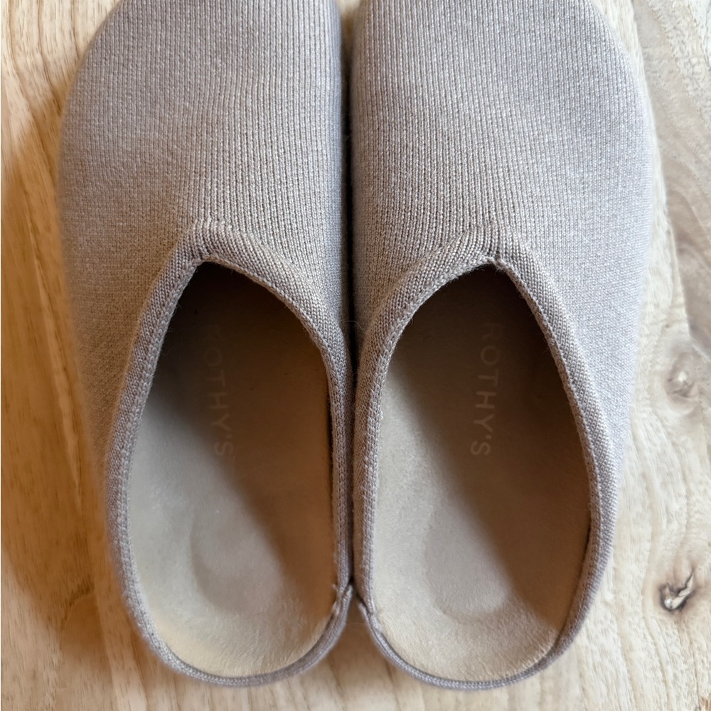 Rothy's Gray Mules Minimalist Design